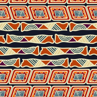 aşiret sorunsuz etnik dokusu. vektör çizim