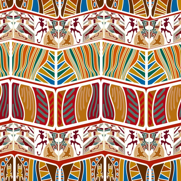 Tribal Abstract padrão sem costura no estilo africano. Vector il — Vetor de Stock