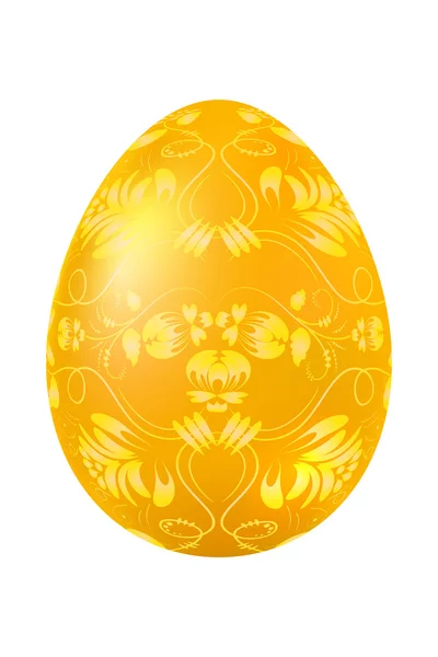 Easter egg met elementen van traditionele Russische patroon. Ontwerp — Stockvector