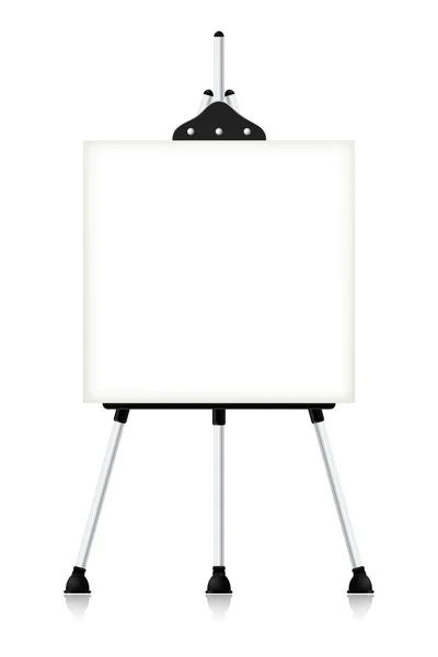 Metal easel isolated on white background. Vector illustration. — Stock Vector