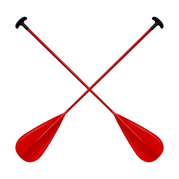 Paddles red isolated on white background. Vector illustration. — 스톡 벡터