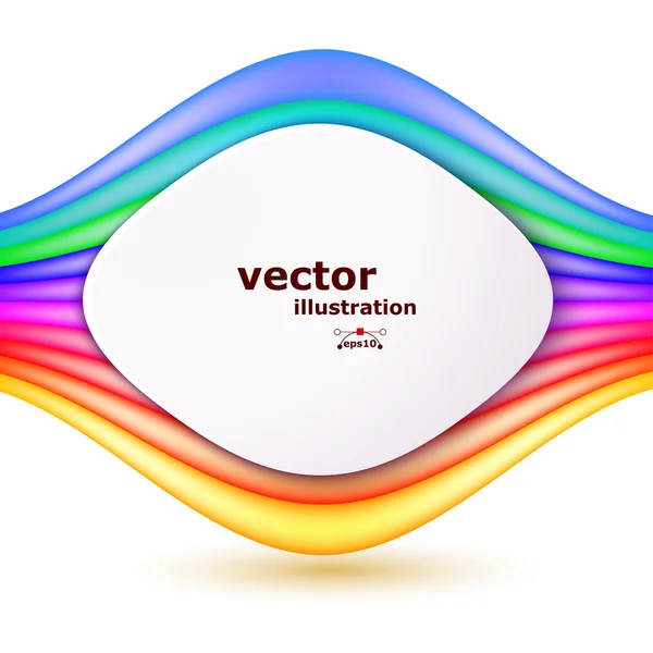 Fondo de color con rayas de colores y formas para texto. Vecto. — Archivo Imágenes Vectoriales