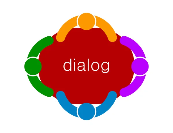 Znak dialogu. koncepcja biznesowa. Ilustracja wektorowa — Wektor stockowy