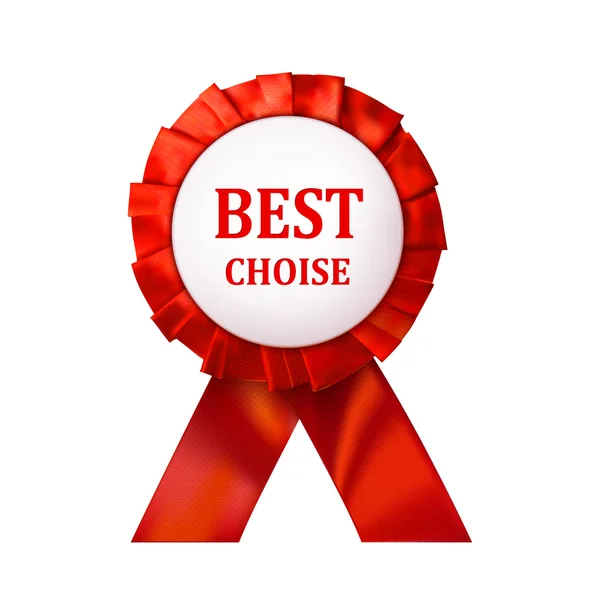 Vector best choice red label. Design element. Vector illustratio — Stockvector