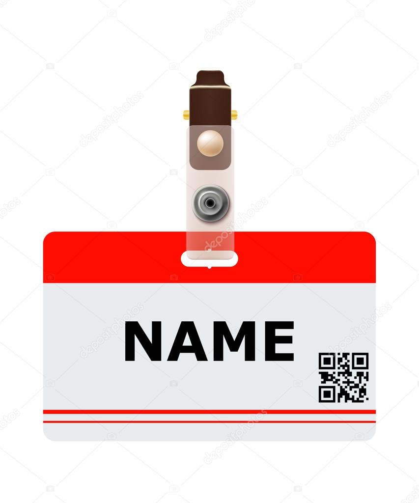 Business identification with QR code. Vector illustration
