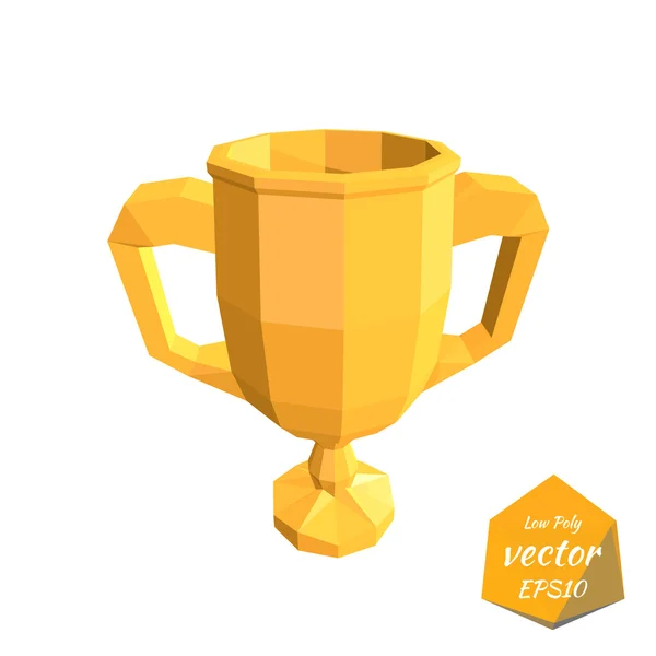 Icon gold cup isolated on a white background. The award for the — Stock Vector