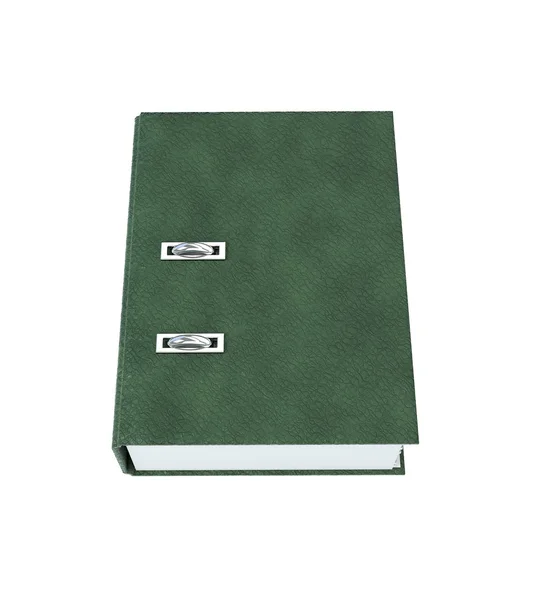 Folder Binder Leather texture isolated on a white background. 3d — Stok fotoğraf