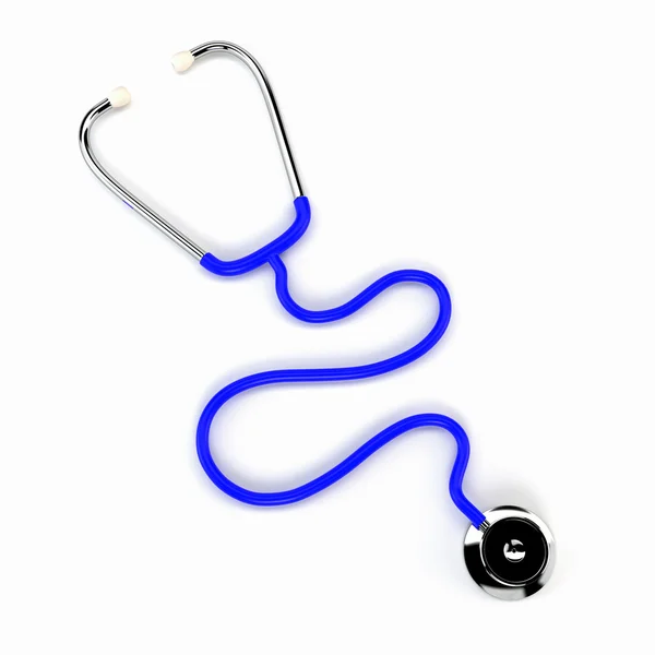 Doctor's stethoscope isolated on a white background. 3d illustra — Zdjęcie stockowe