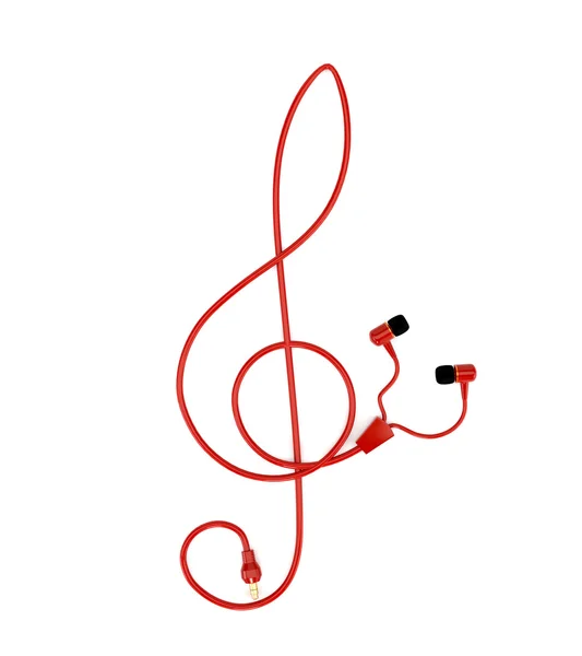 The music concept headphones — Stock Photo, Image