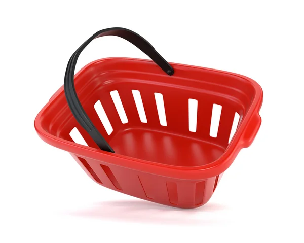 Plastic basket isolated on white background. 3d illustration. — Stock Photo, Image