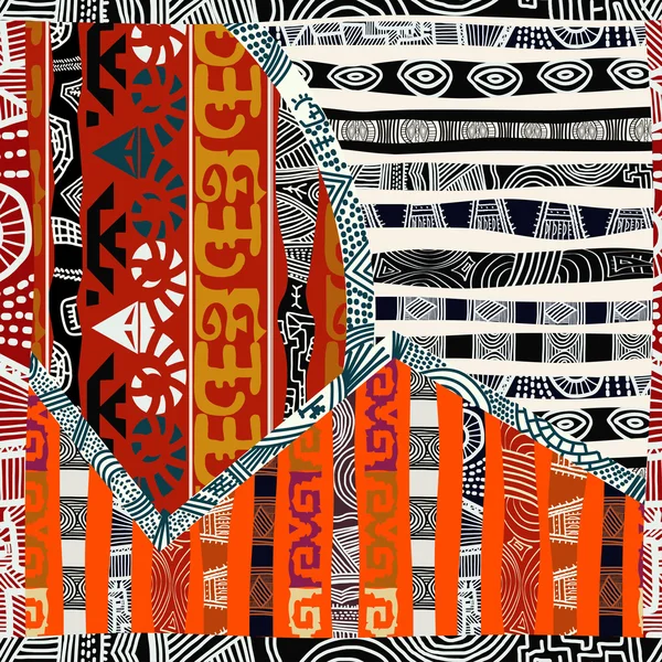 Indiska tribal seamless mönster. Vektor illustration — Stock vektor