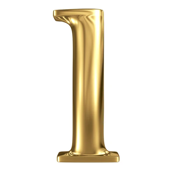 Golden letter l — Stock Photo, Image