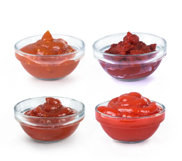 Collection of red sauces — Stock Photo, Image