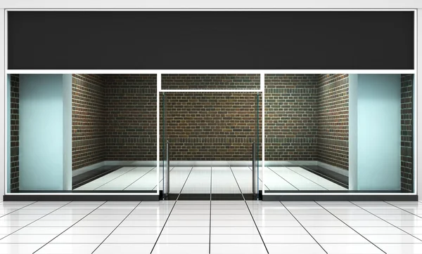 가 게 앞입니다. 외관은 가로 windows 당신의 상점 프로 대 한 빈 — 스톡 사진