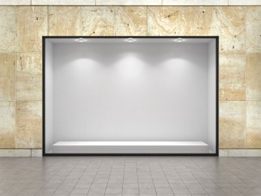 Dükkanı boş ftorefront.