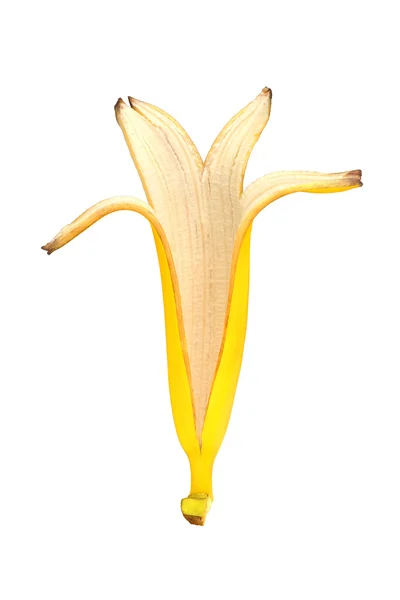 Banane Pelle isolata su sfondo bianco — Foto Stock