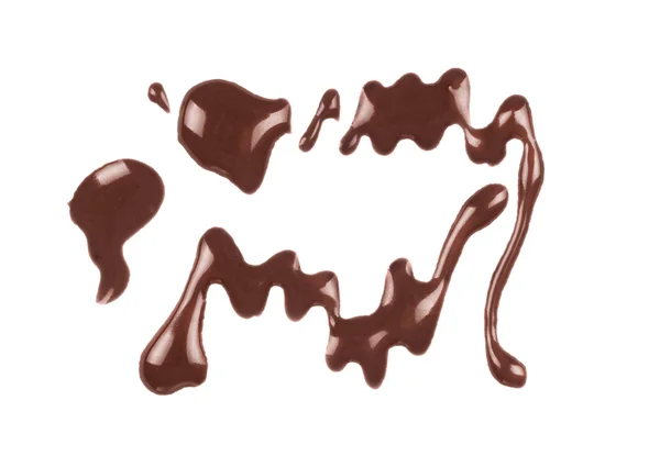 Milk chocolate syrup splash — Stock Photo, Image