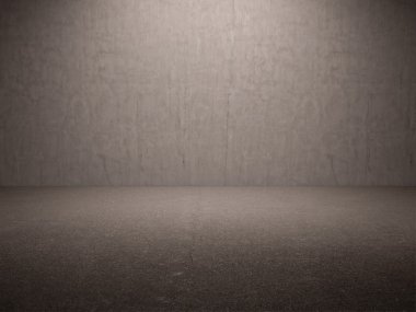 yaratıcı teknolojik arka plan. boş bir oda içinde