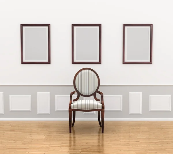 Interior modern room with a chair — Stock Photo, Image