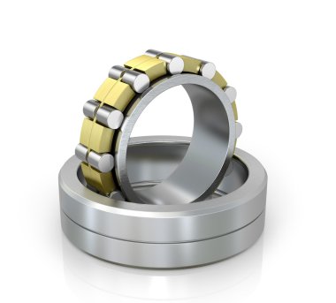 Küresel Radyal izole beyaz arka plan taşıyan. 3D illustrat