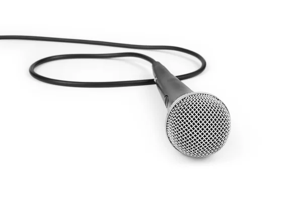 Microphone with its cable. — Stock Photo, Image