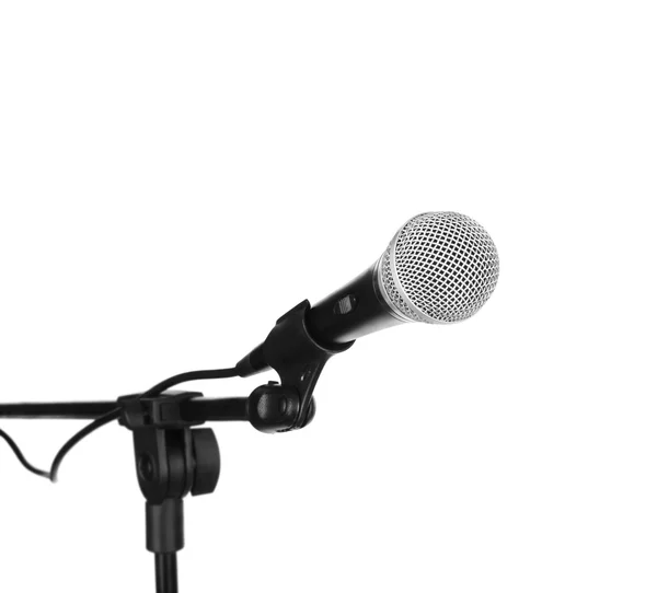 Microphone isolated on white — Stock Photo, Image