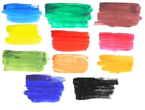 Brush strokes banners