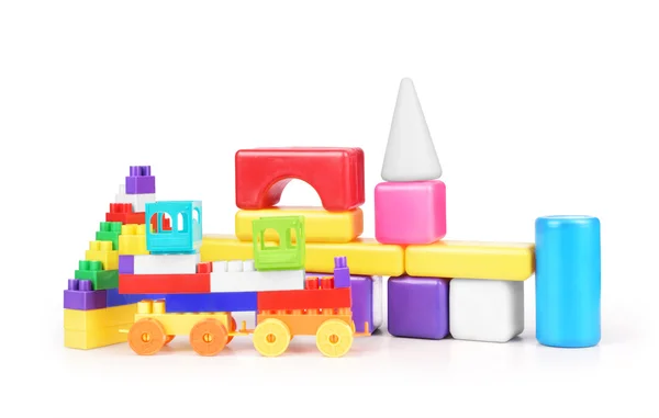 Leksaker samling isolerad på vit bakgrund — Stockfoto