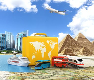 Dünya gezisi. Seyahat Dünya için. Tatil. Yola gidiyoruz. Turizm. Siz