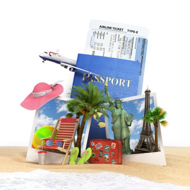 Polaroi bir yaz Tema farklı nesnelere dikkat et Vt