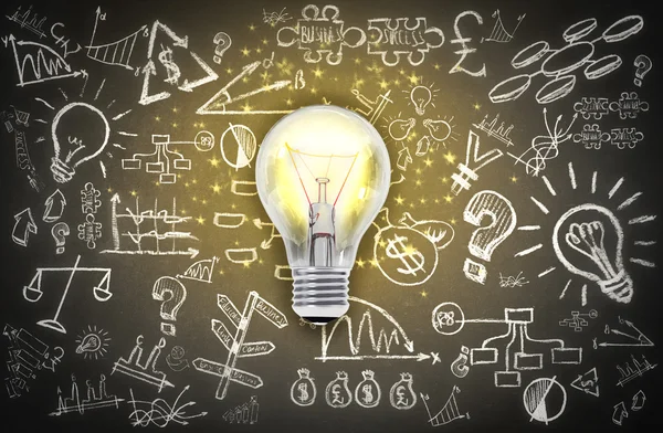 İş kavramı ile skeçler tahtaya