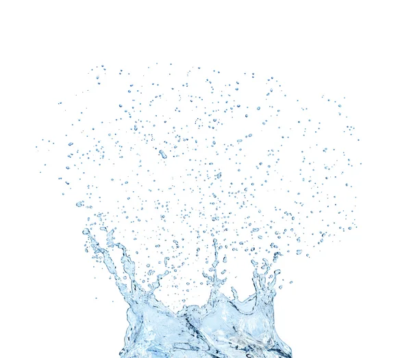 Water splash isolated on white background — Stock Photo, Image