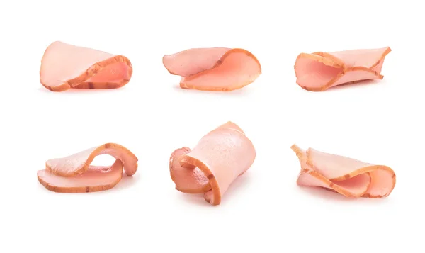 Reihe von geschnittenen Fleischstücken — Stockfoto