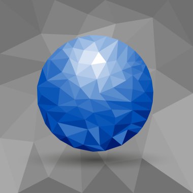 Kutlama güzel poligonal mozaik arka plan, vektör çizim, iş tasarım şablonları