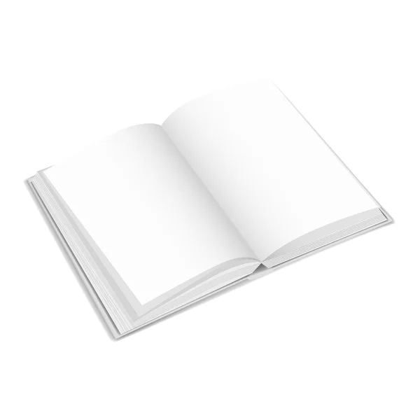 Livro branco capa vetor ilustração gradiente malha. Objeto isolado para design e branding — Vetor de Stock