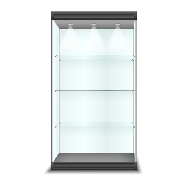 Vitrine isolado em um fundo branco — Vetor de Stock