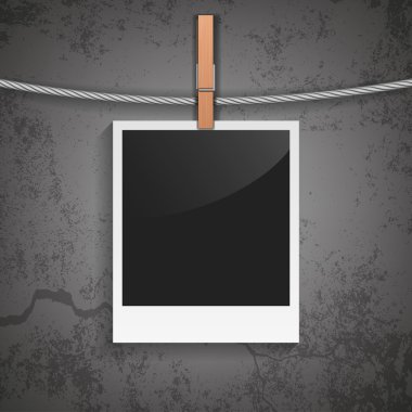 ip üzerinde boş fotoğraf çerçevesi