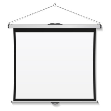 Boş Projeksiyon ekranı, vektör