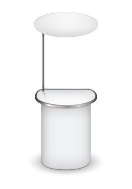 vektör boş Fuar ticaret standı