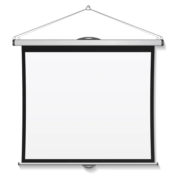 Blank Projection screen, vector — Stock Vector