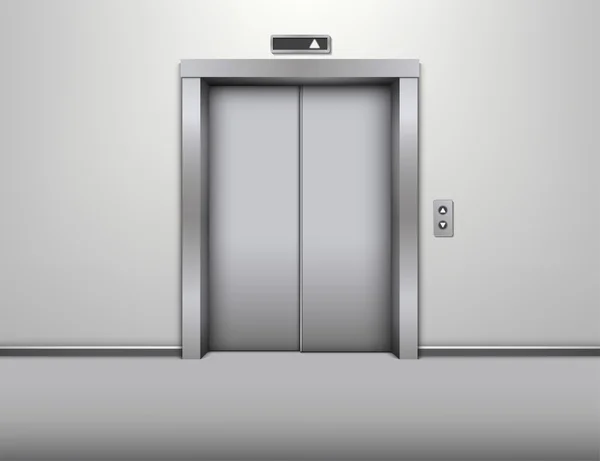 Aufzug mit geschlossener Tür Vektor Illustration — Stockvektor