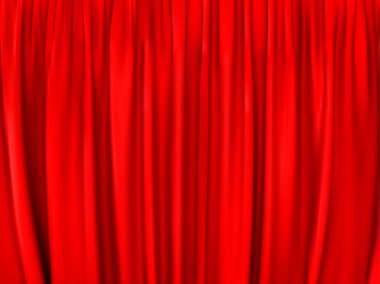lüks parlak kırmızı tiyatro perde, arka plan .