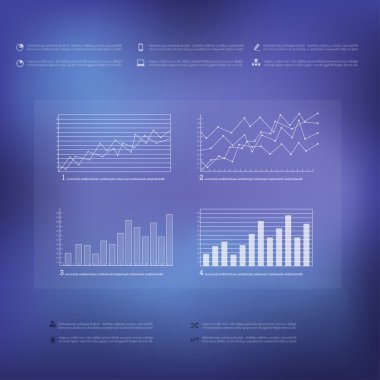 Bilgi grafik stil vektör illüstrasyon çember