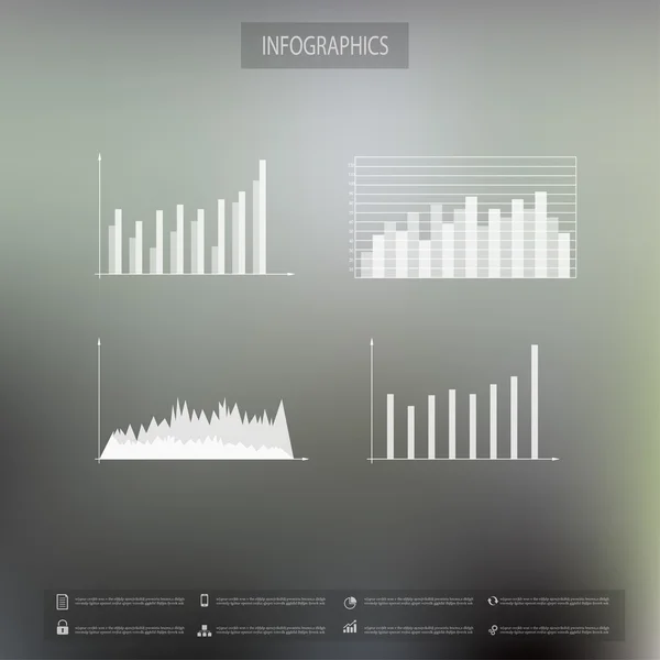 Informações gráficos círculo estilo ilustração vetorial — Vetor de Stock