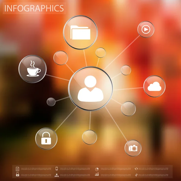 Information grafik cirkel style vektor illustration — Stock vektor