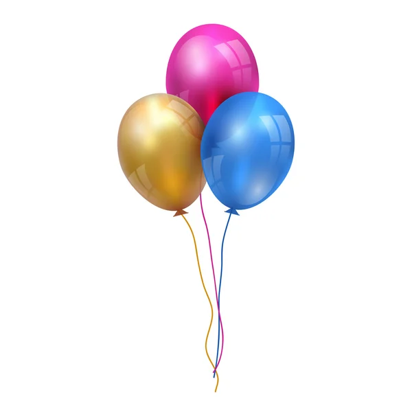 Festliche Luftballons, Vektorillustration. — Stockvektor