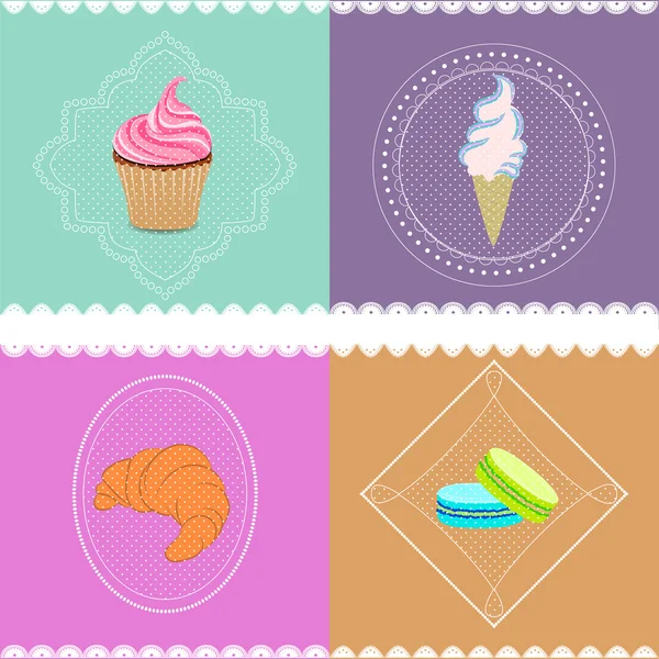Sweet Candy magasin vectoriel icône conception de menu. Utile pour le web et les applications . — Image vectorielle