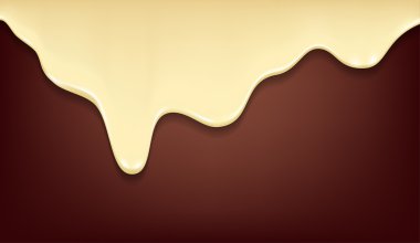 beyaz çikolata .vector illüstrasyon damlar.