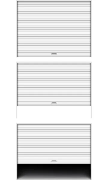 Rolling shutters isolated on white background — Stock Vector