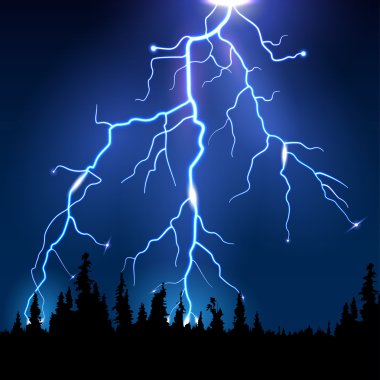 Yıldırım çarpması ufukta